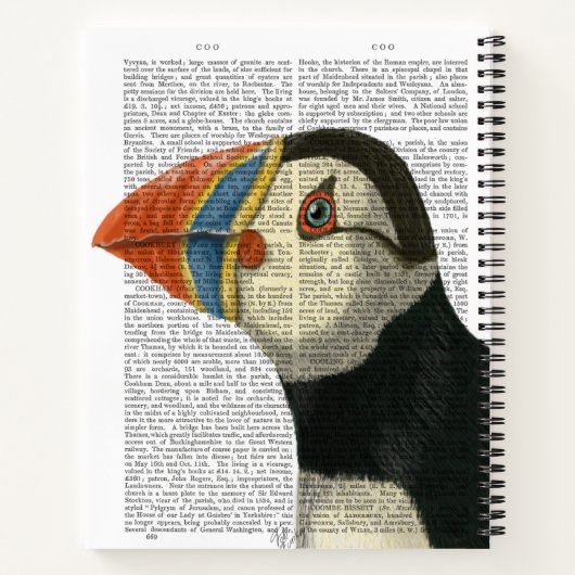 Puffin Portrait Notizblock (Rückseite)