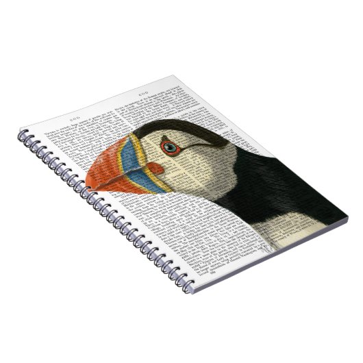 Puffin Portrait Notizblock (Rechte Seite)
