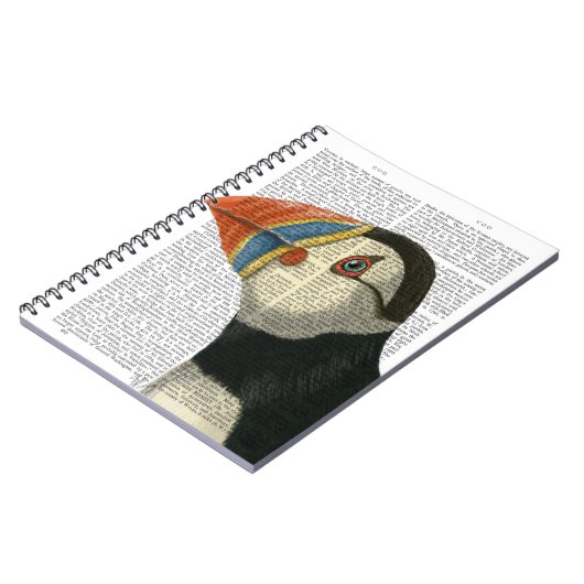 Puffin Portrait Notizblock (Linke Seite)