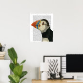 Puffin Portrait Poster (Heimbüro)