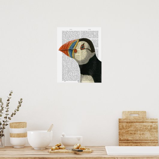 Puffin Portrait Poster (Küche)