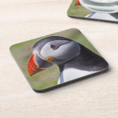Puffin Portrait Set von 6 Untersetzer (Linke Seite)