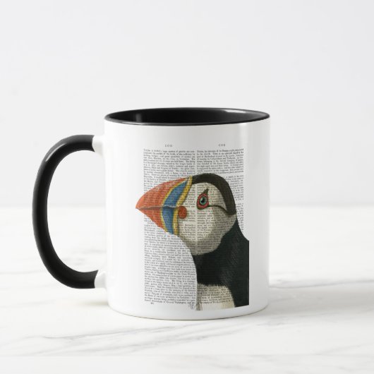 Puffin Portrait Tasse (Links)