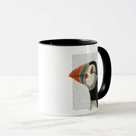 Puffin Portrait Tasse (VorderseiteRechts)