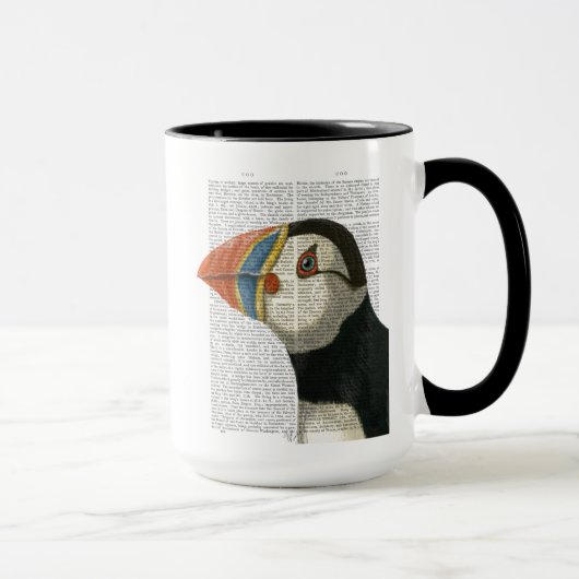 Puffin Portrait Tasse (Rechts)