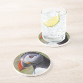 Puffin Portrait Untersetzer (Seite)