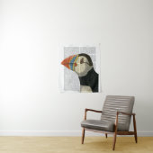 Puffin Portrait Wandteppich (Beispiel)