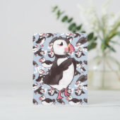 Puffin Postcard Postkarte (Stehend Vorderseite)