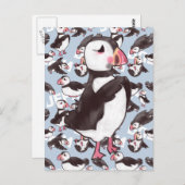 Puffin Postcard Postkarte (Vorne/Hinten)