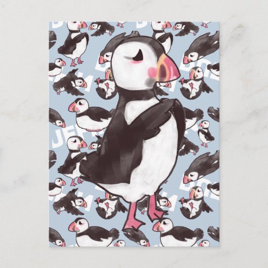 Puffin Postcard Postkarte (Vorderseite)