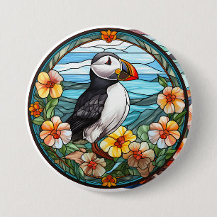 Puffin, Puffin, Canada puffin Button