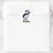 Puffin Puffin. Runder Aufkleber (Tasche)