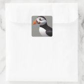 Puffin Quadratischer Aufkleber (Tasche)