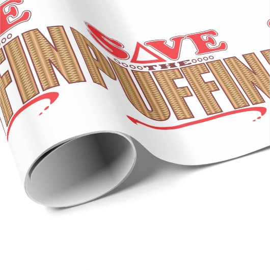 Puffin retten geschenkpapier (Rolleneckpunkt)