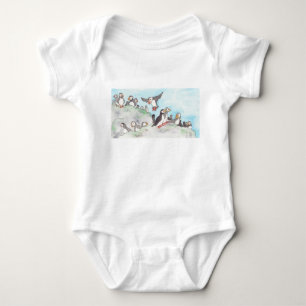 Puffin Rock Baby Strampler
