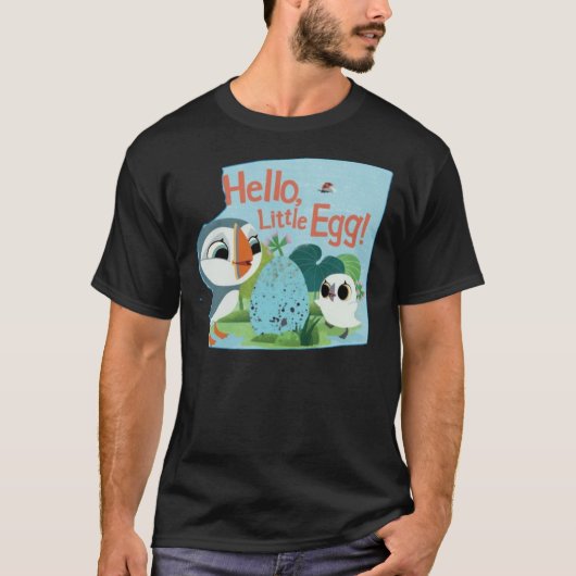 Puffin Rock- Hello Little Egg T-Shirt (Vorderseite)