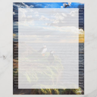Puffin Rock Lined - 8,5" x 11" Stationierblech