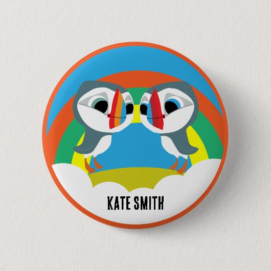 Puffin Rocks Button (Vorderseite)