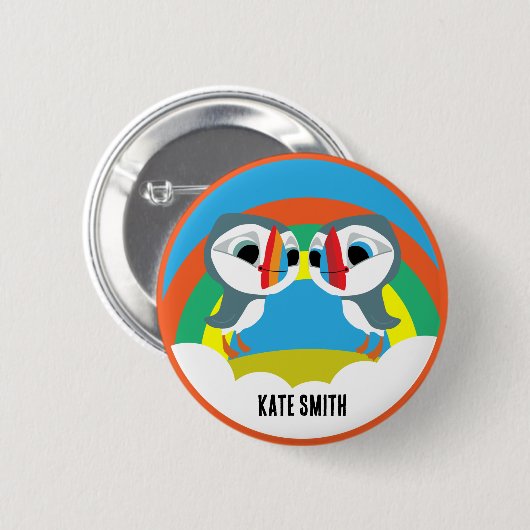 Puffin Rocks Button (Vorne & Hinten)