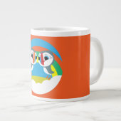 Puffin Rocks Jumbo-Tasse (Vorderseite Rechts)