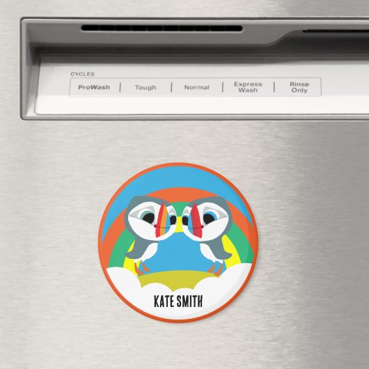 Puffin Rocks Magnet (In Situ (Geschirrspüler))