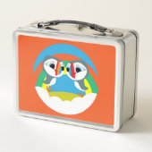 Puffin Rocks Metall Brotdose (Rückseite)