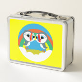 Puffin Rocks Metall Brotdose (Rückseite)