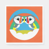 Puffin Rocks Serviette (Vorderseite)