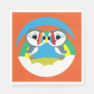 Puffin Rocks Serviette