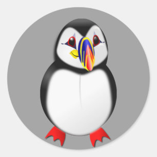 Puffin Runder Aufkleber
