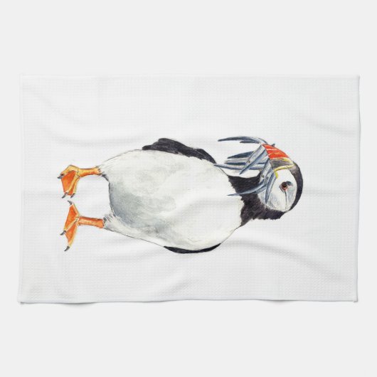 Puffin Schürze Geschirrtuch (Horizontal)