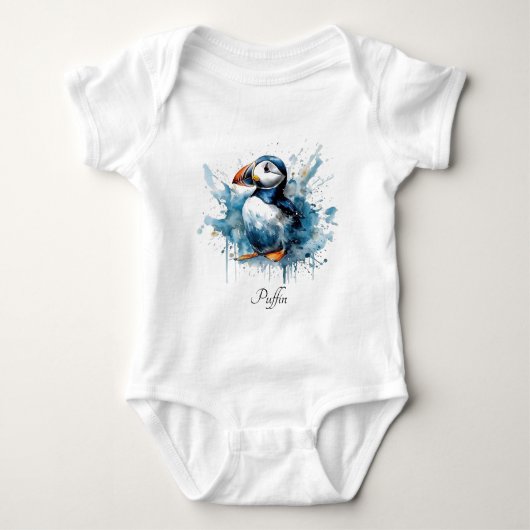 Puffin Splash, Brauch Baby Strampler (Vorderseite)