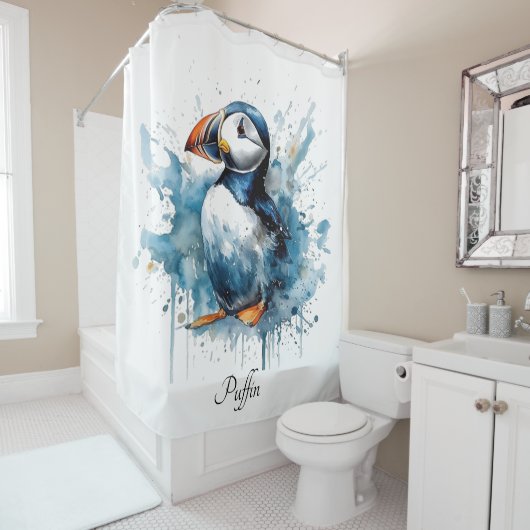 Puffin Splash, Brauch Duschvorhang (Beispiel)