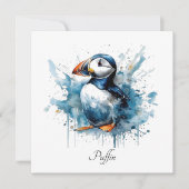 Puffin Splash, Brauch Feiertagskarte (Vorderseite)