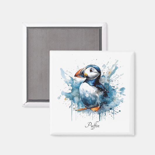 Puffin Splash, Brauch Magnet (Vorderseite/Rückseite)