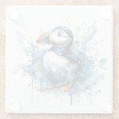 Puffin Splash Glasuntersetzer (Rückseite)
