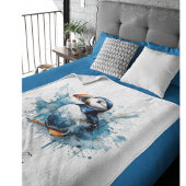 Puffin Splash, individuell Fleecedecke