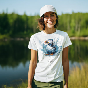 Puffin Splash, individuell T-Shirt