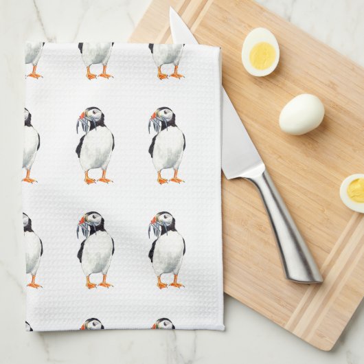 Puffin Teetuch Geschirrtuch (Viertel Falte)