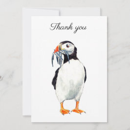 Puffin Thank you card Dankeskarte