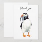 Puffin Thank you card Dankeskarte (Vorne/Hinten)