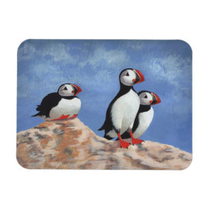 Puffin Trio Magnet