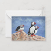 Puffin Trio Mitteilungskarte (Vorderseite)