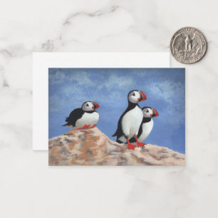 Puffin Trio Mitteilungskarte