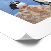 Puffin Trio Poster (Ecke)