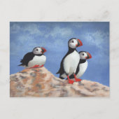 Puffin Trio Postkarte (Vorderseite)