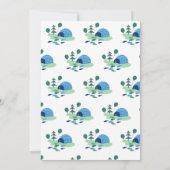 Puffin und Polar Bear Boy Kinderdusche Einladung (Rückseite)