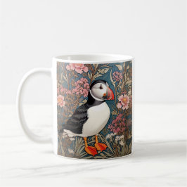 Puffin und Sea Thrift Blume William Morris Kaffeetasse