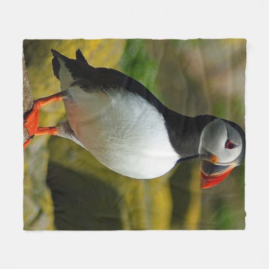 Puffin-Vogel-Fleece-Decke Fleecedecke (Vorderseite (Horizontal))