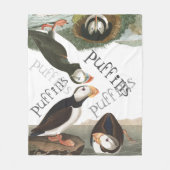 Puffin-Vogel-Tier-Tier-Fleece-Decke Fleecedecke (Vorderseite)